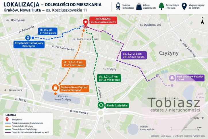 Mieszkanie Sprzedaż Kraków Nowa Huta Osiedle Kościuszkowskie 12